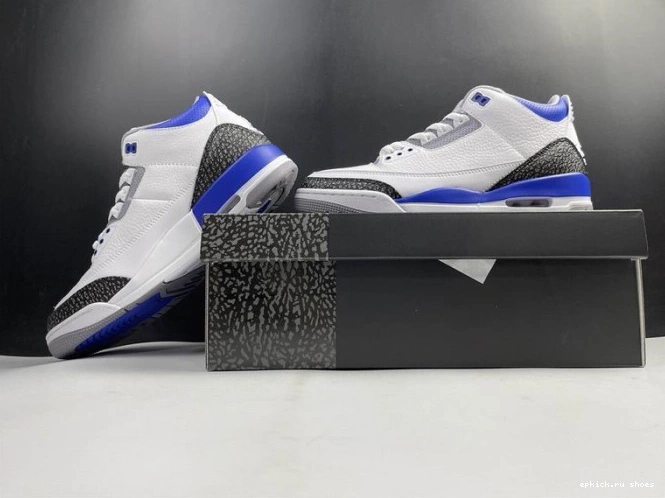 Cheap 3 Jordan Blue Racer CT8532-145 Air 0728